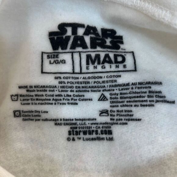 Star Wars White Character Group‎ Hoodie pullover- Brand New- Men Large - Picture 5 of 6